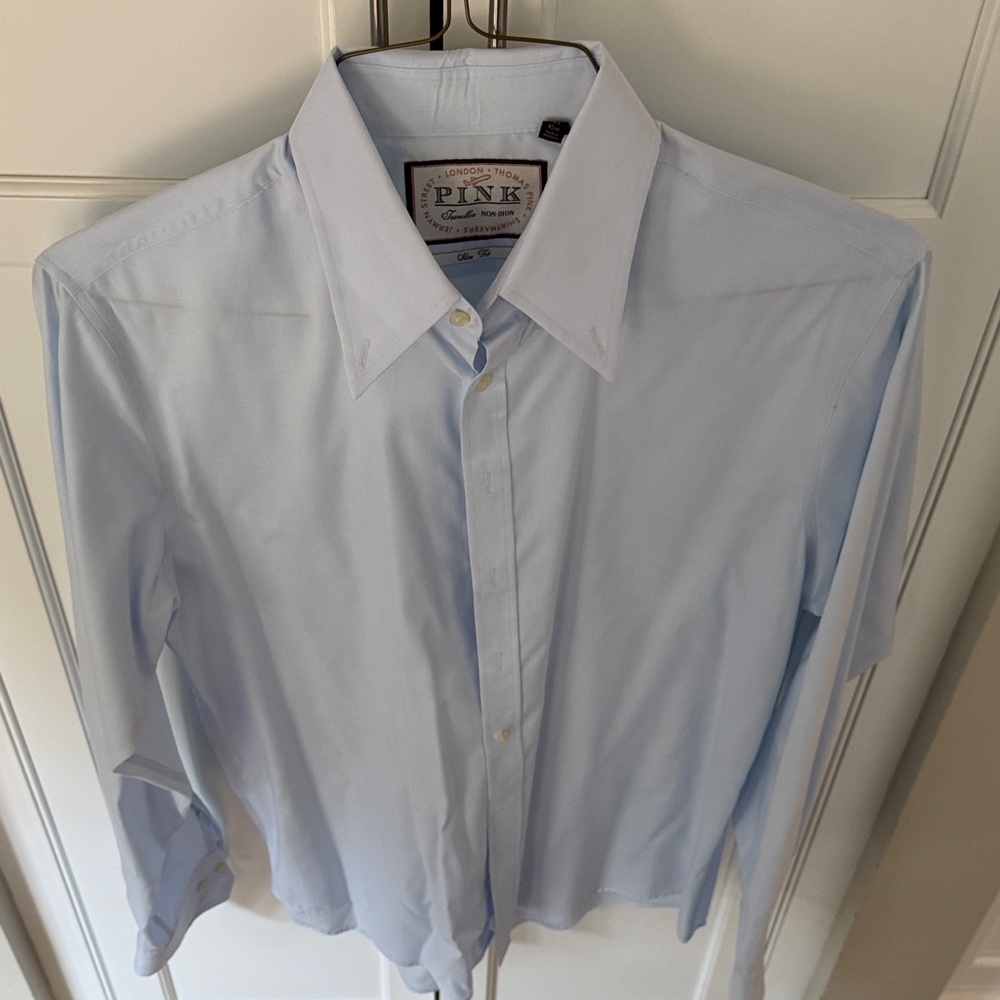 Thomas Pink (London) Men's Sky Blue Dress Shirt